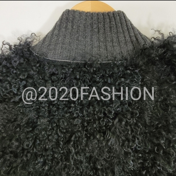 J. Crew Collection Lambs Fur Long Vest NWT - Picture 7 of 9